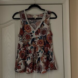 Anthropologie Deletta women’s floral summer top